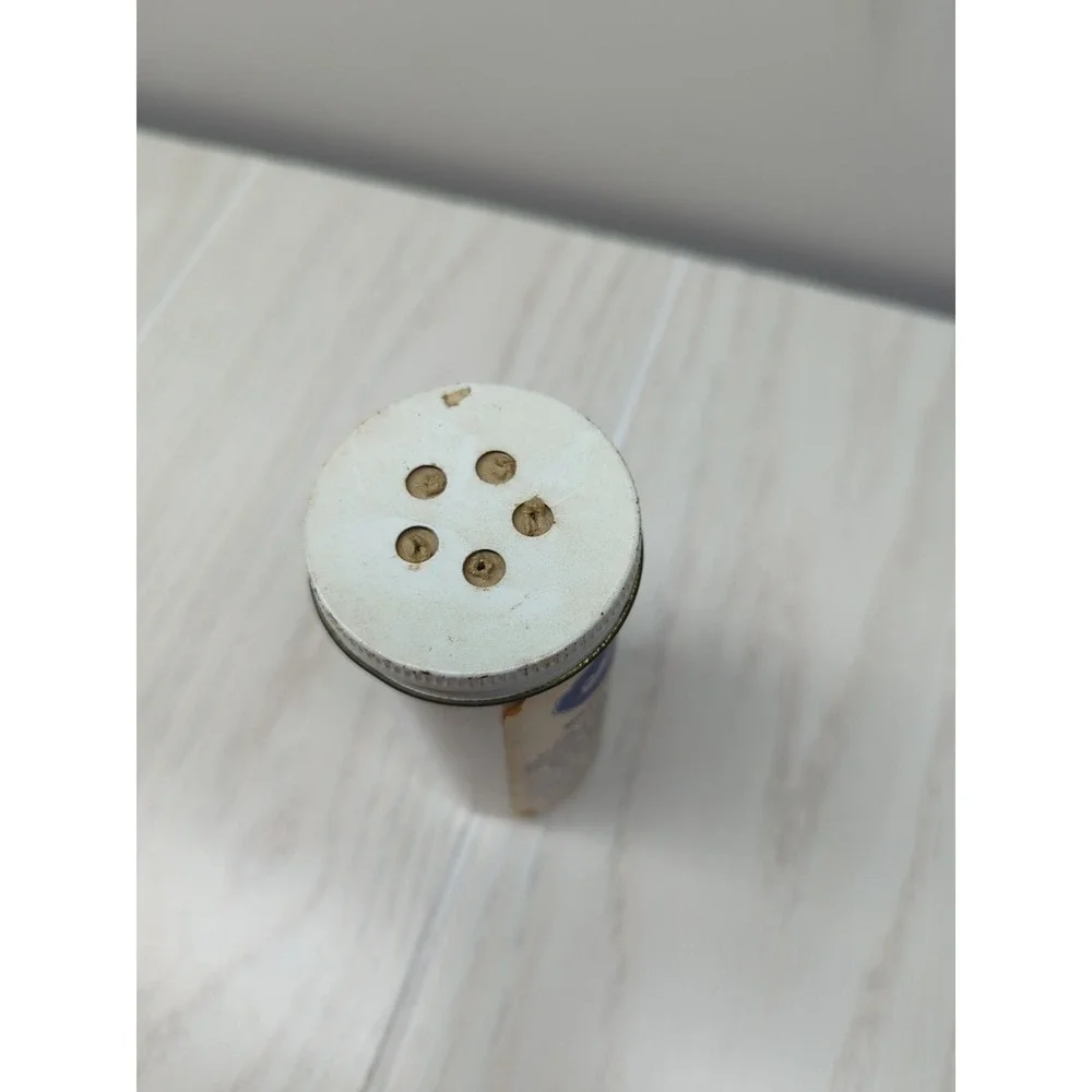 vintage Silver Label miracle‎ hat spot remover powder canister advertising decor